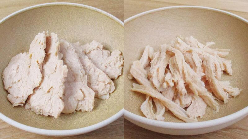 大豆ミートの豚こま風と鶏ささみ風