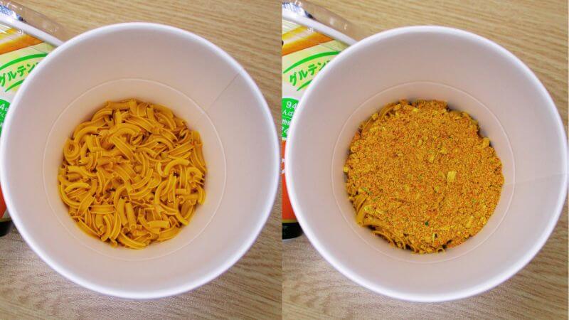 コク旨カレーのスープパスタ調理前