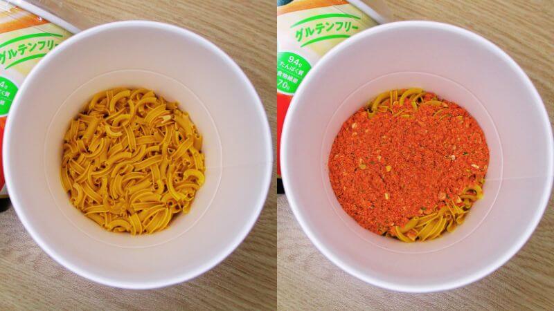 完熟トマトのスープパスタ調理前