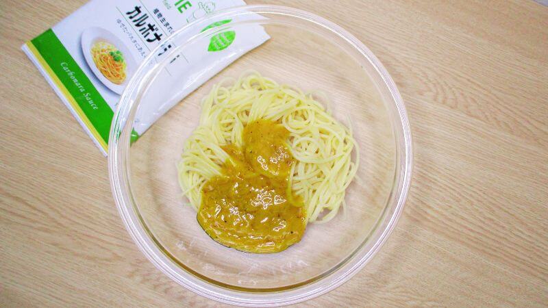 GREEN KEWPIE植物生まれのカルボナーラ調理前