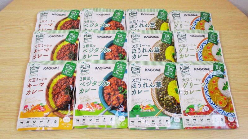 カゴメプラントベースカレー4種12袋