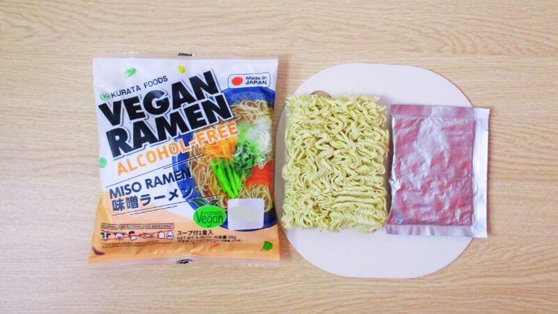 クラタ食品 アルコールフリー ヴィーガンラーメン味噌セット内容