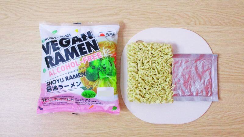 クラタ食品 アルコールフリー ヴィーガンラーメン醤油セット内容