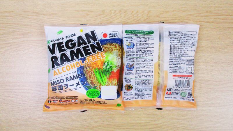 クラタ食品 アルコールフリー ヴィーガンラーメン味噌