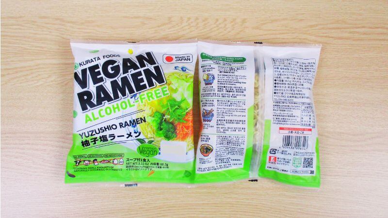 クラタ食品 アルコールフリー ヴィーガンラーメン柚子塩