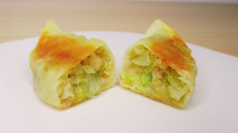 東京ヴィーガン餃子2.0の断面